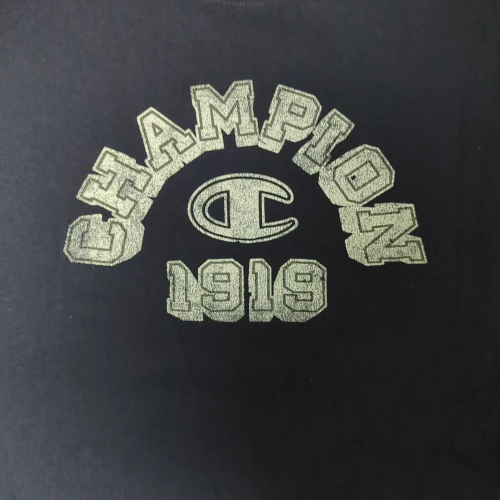Used men's Champion tshirt navy blue size Large - Picture 2 of 4